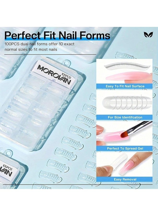 Morovan Self-Leveling Builder Gel for Nails, Clear UV Gel, 208g, Professional Nail Enhancement Formula, Smooth Application - Image 3